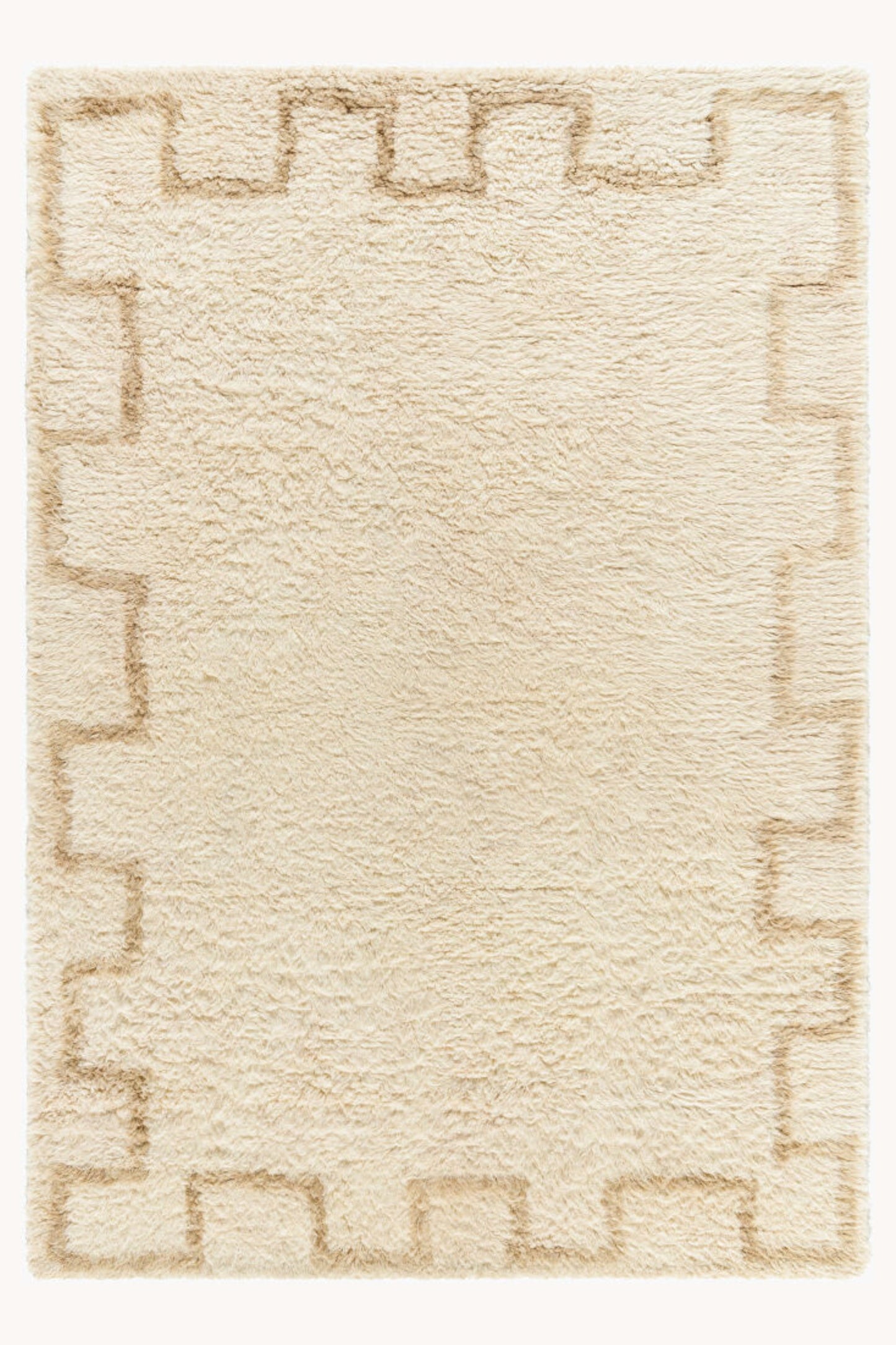 District Loom Modern hand knotted Moroccan Beni Ourain rug 008