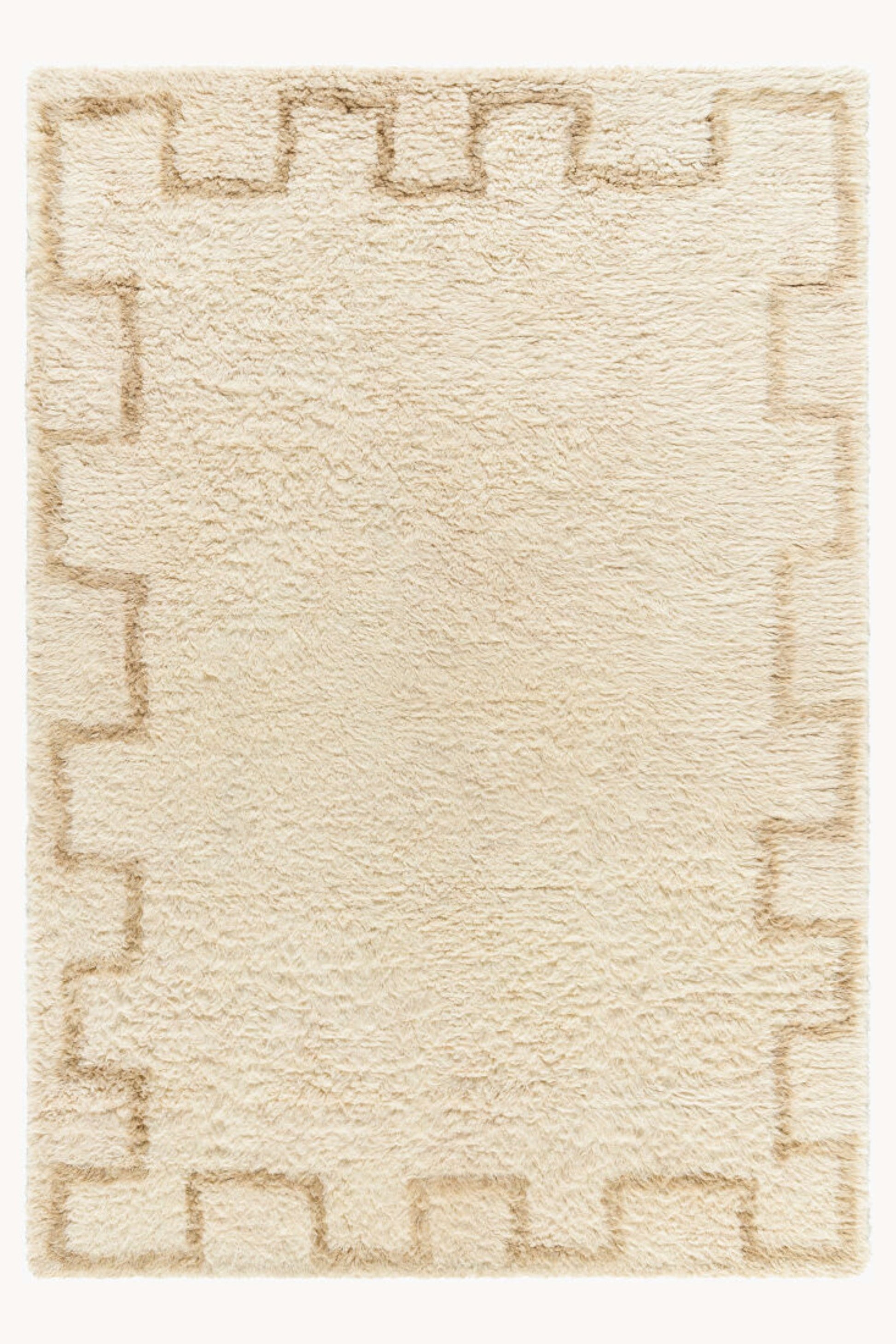 District Loom Modern hand knotted Moroccan Beni Ourain rug 008