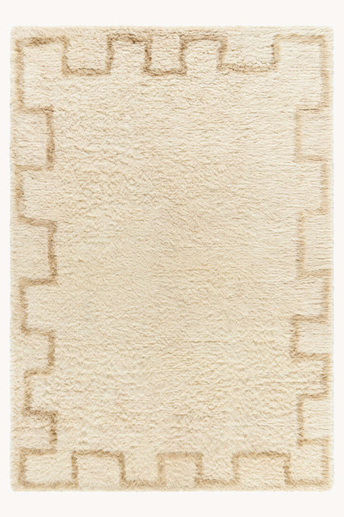 District Loom Modern hand knotted Moroccan Beni Ourain rug 008