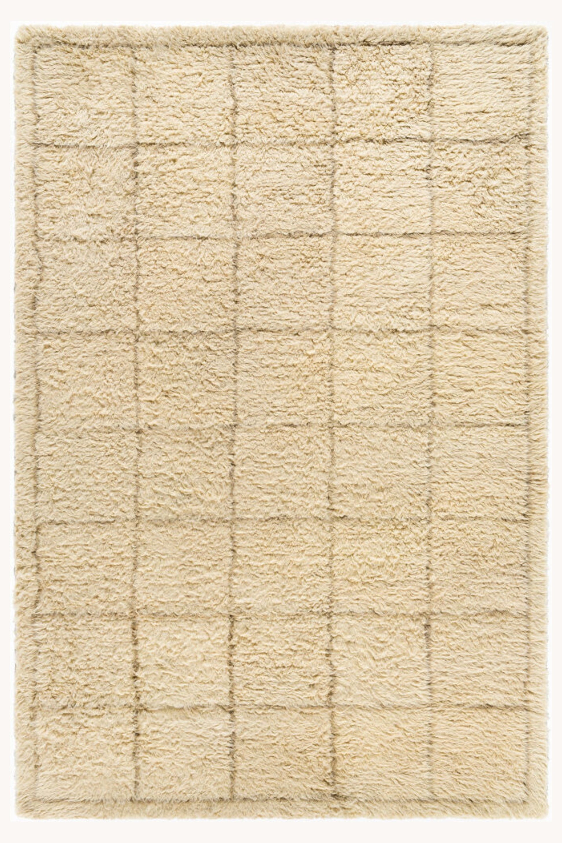 District Loom Modern hand knotted Moroccan Beni Ourain rug 010