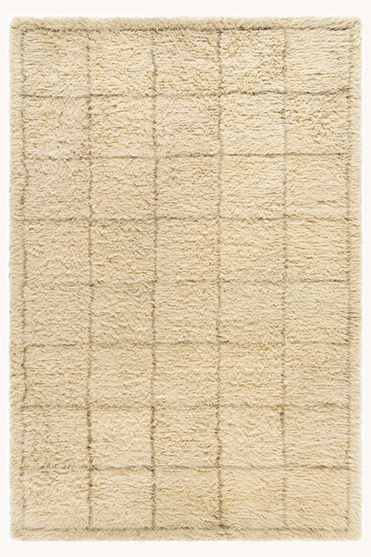 District Loom Modern hand knotted Moroccan Beni Ourain rug 010