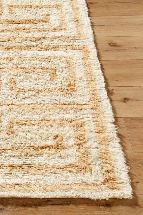 District Loom Modern hand knotted Moroccan Beni Ourain rug 005