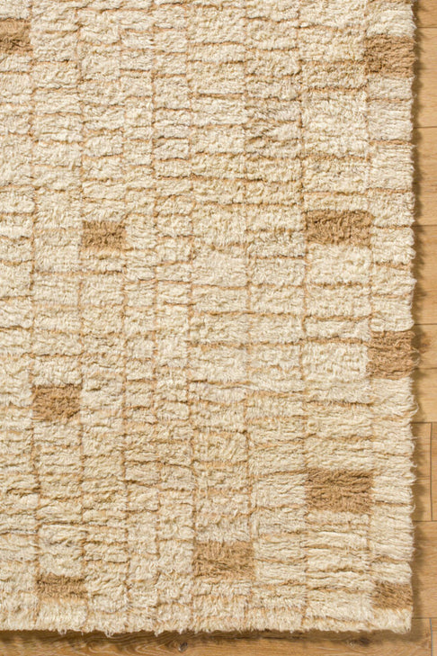District Loom Modern hand knotted Moroccan Beni Ourain rug 011