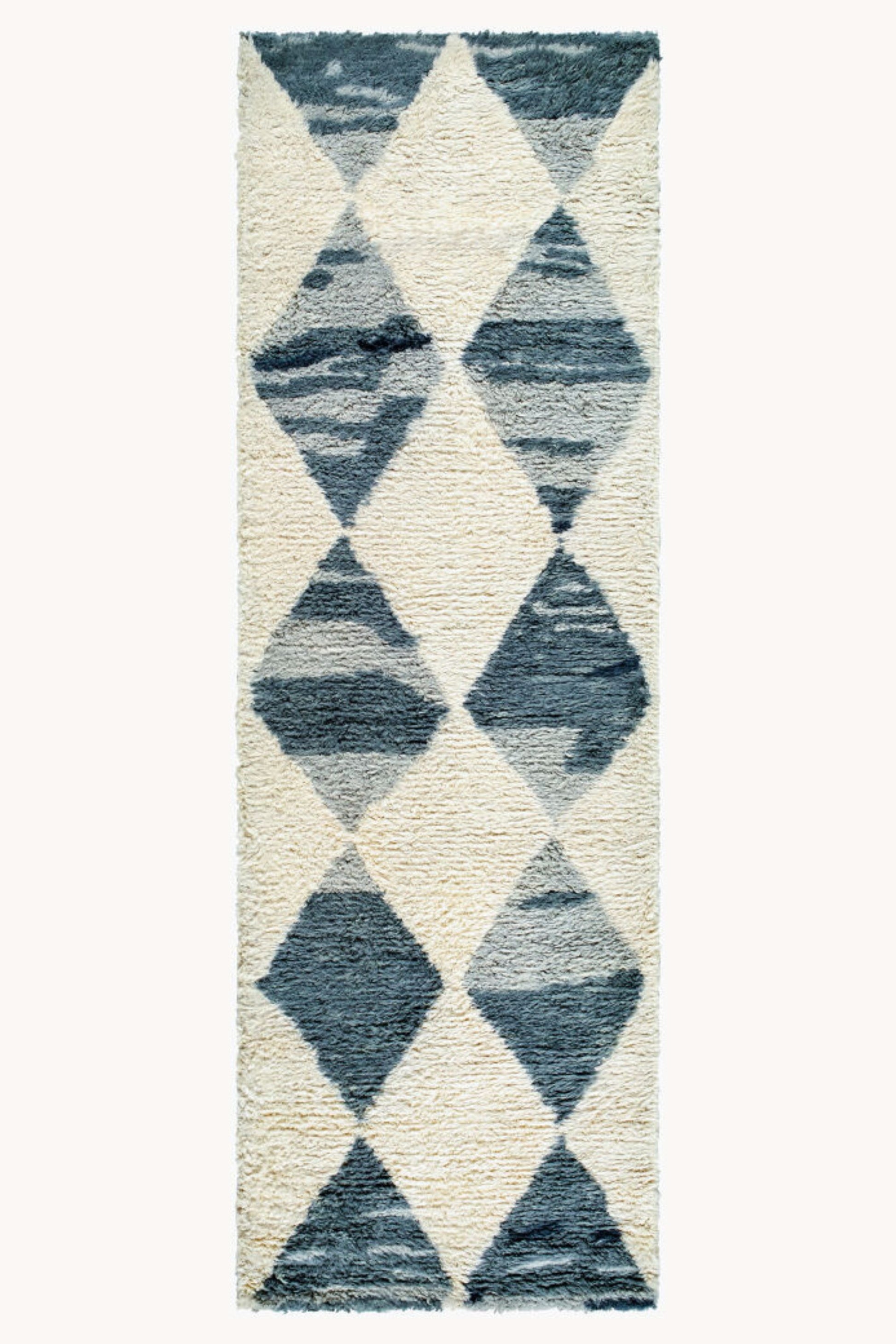 District Loom Modern hand knotted Moroccan Beni Ourain rug 012
