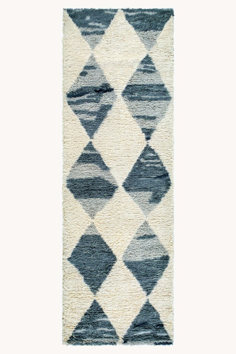 District Loom Modern hand knotted Moroccan Beni Ourain rug 012