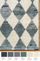 District Loom Modern hand knotted Moroccan Beni Ourain rug 012