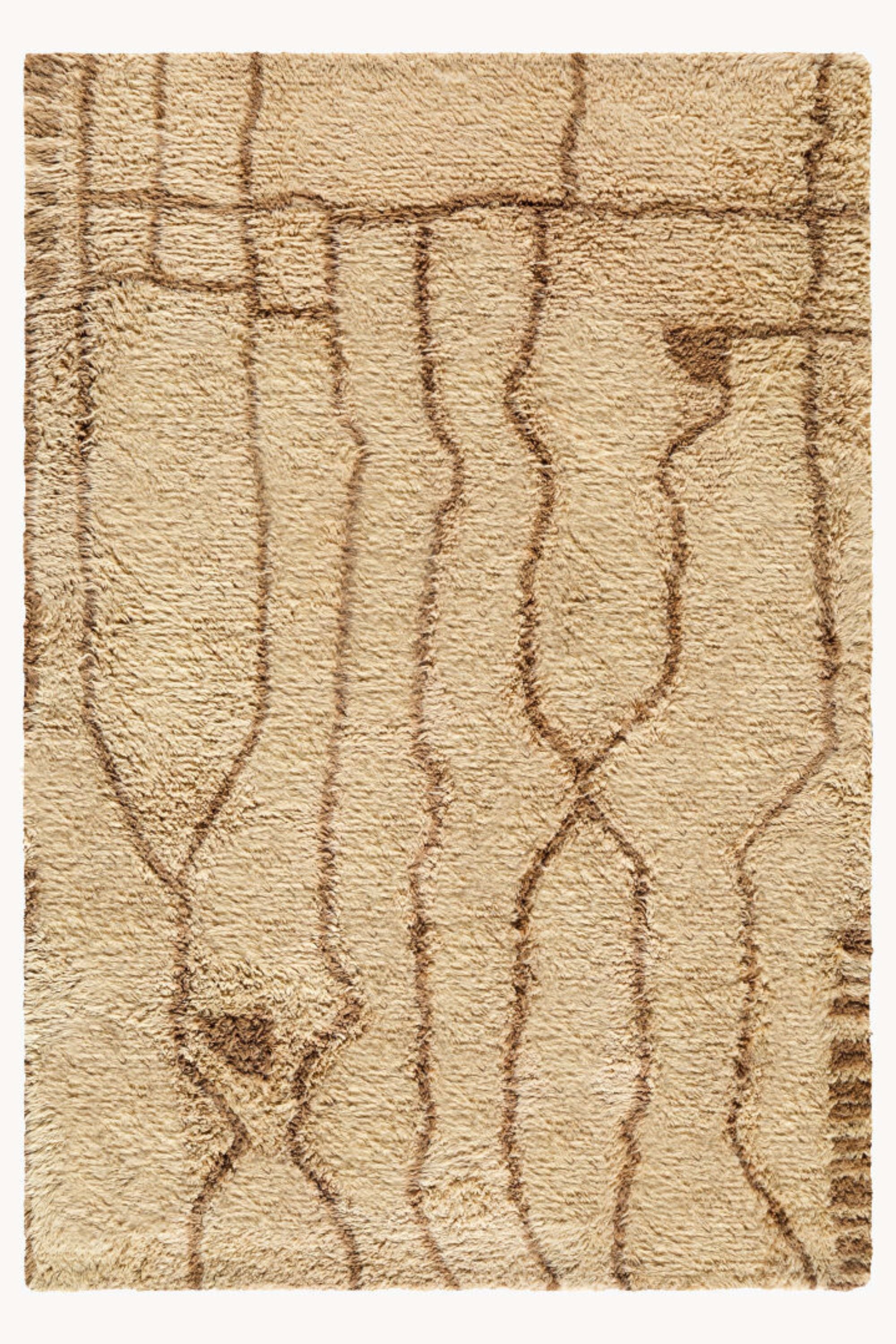 District Loom Modern hand knotted Moroccan Beni Rug 013