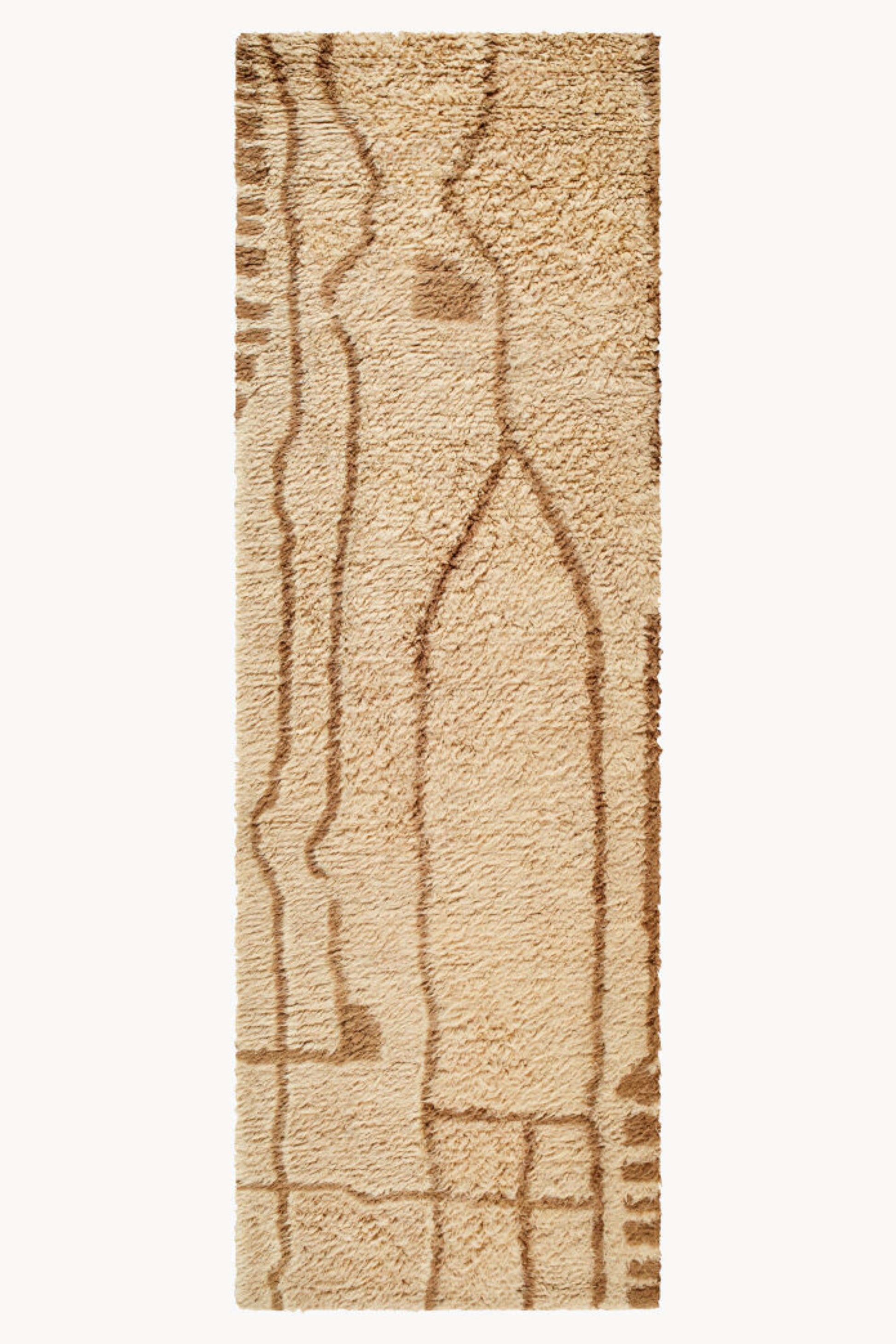 District Loom Modern hand knotted Moroccan Beni Rug 013