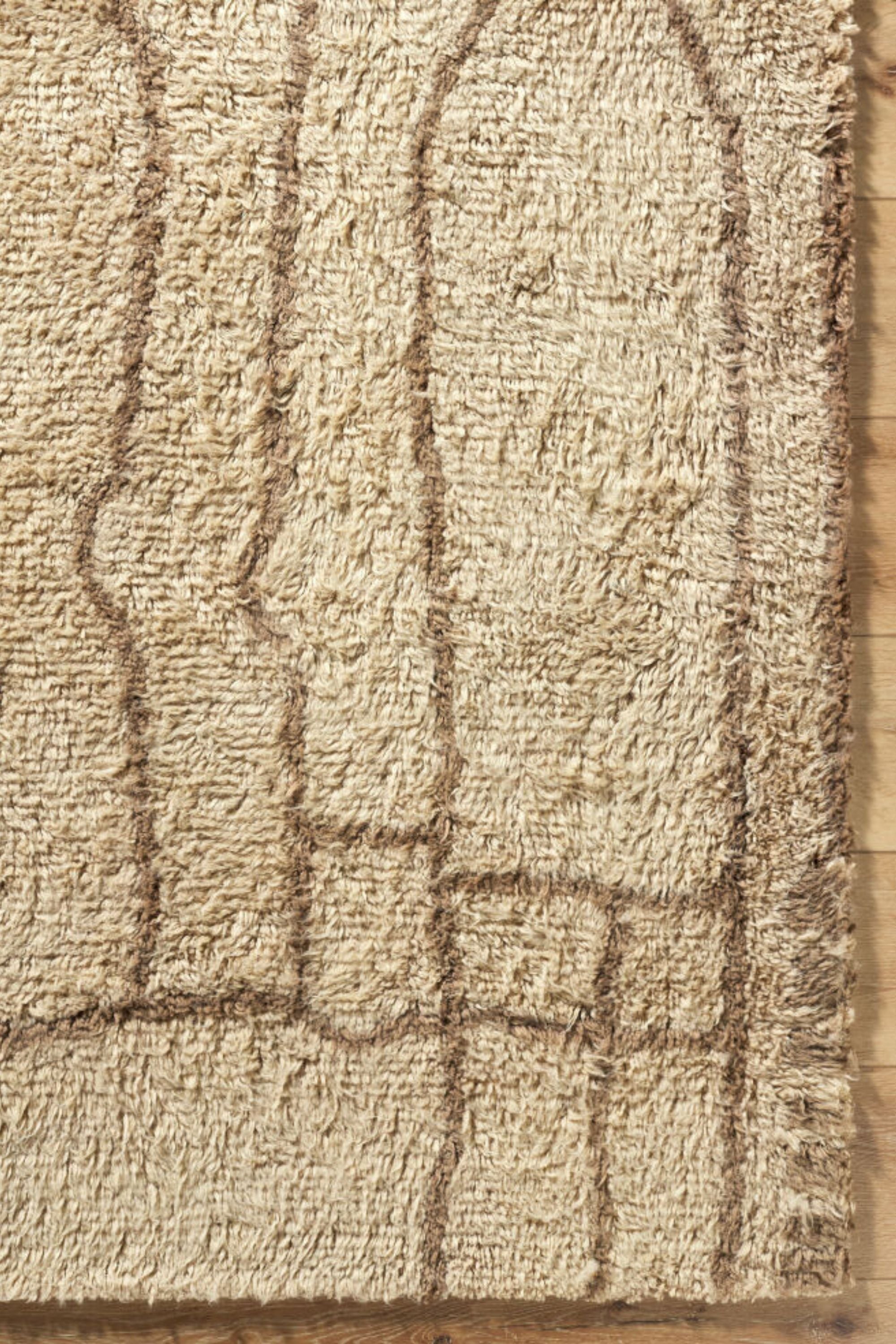 District Loom Modern hand knotted Moroccan Beni Rug 013