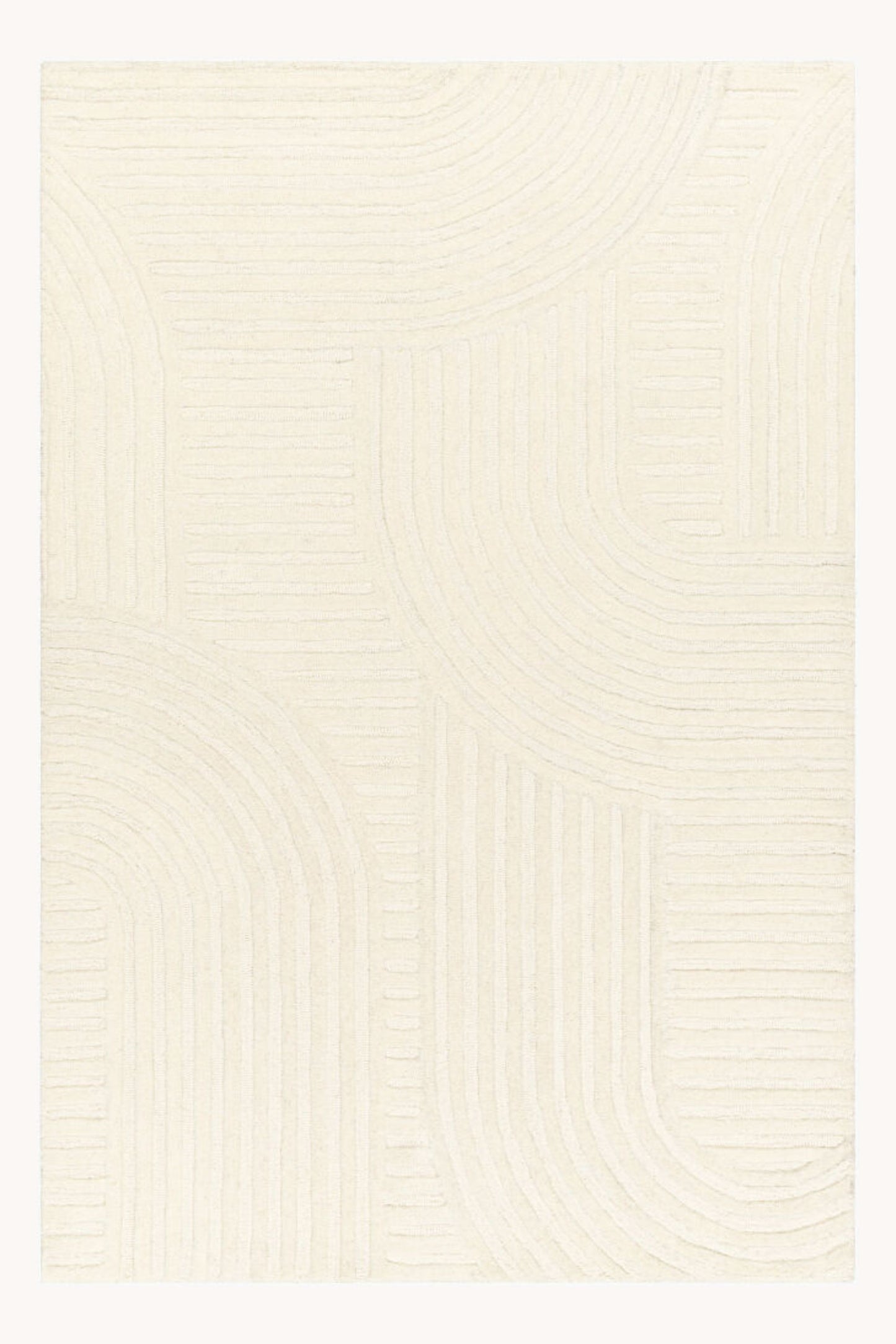 District Loom Modern hand knotted Rug Brook Ivory