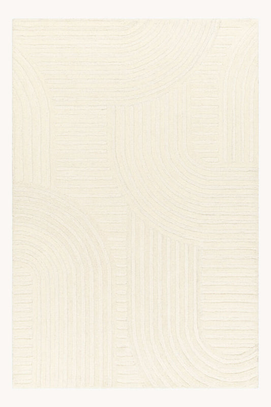 District Loom Modern hand knotted Rug Brook Ivory