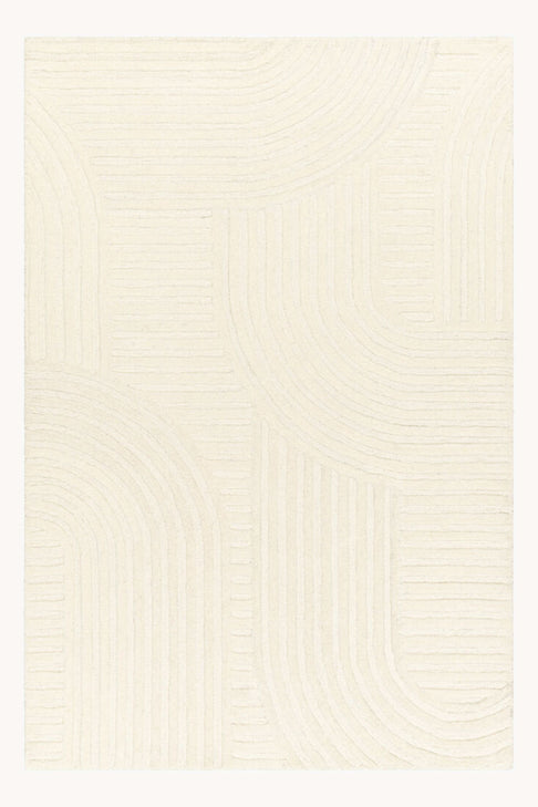 District Loom Modern hand knotted Rug Brook Ivory
