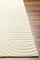 District Loom Modern hand knotted Rug Brook Ivory