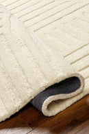 District Loom Modern hand knotted Rug Brook Ivory