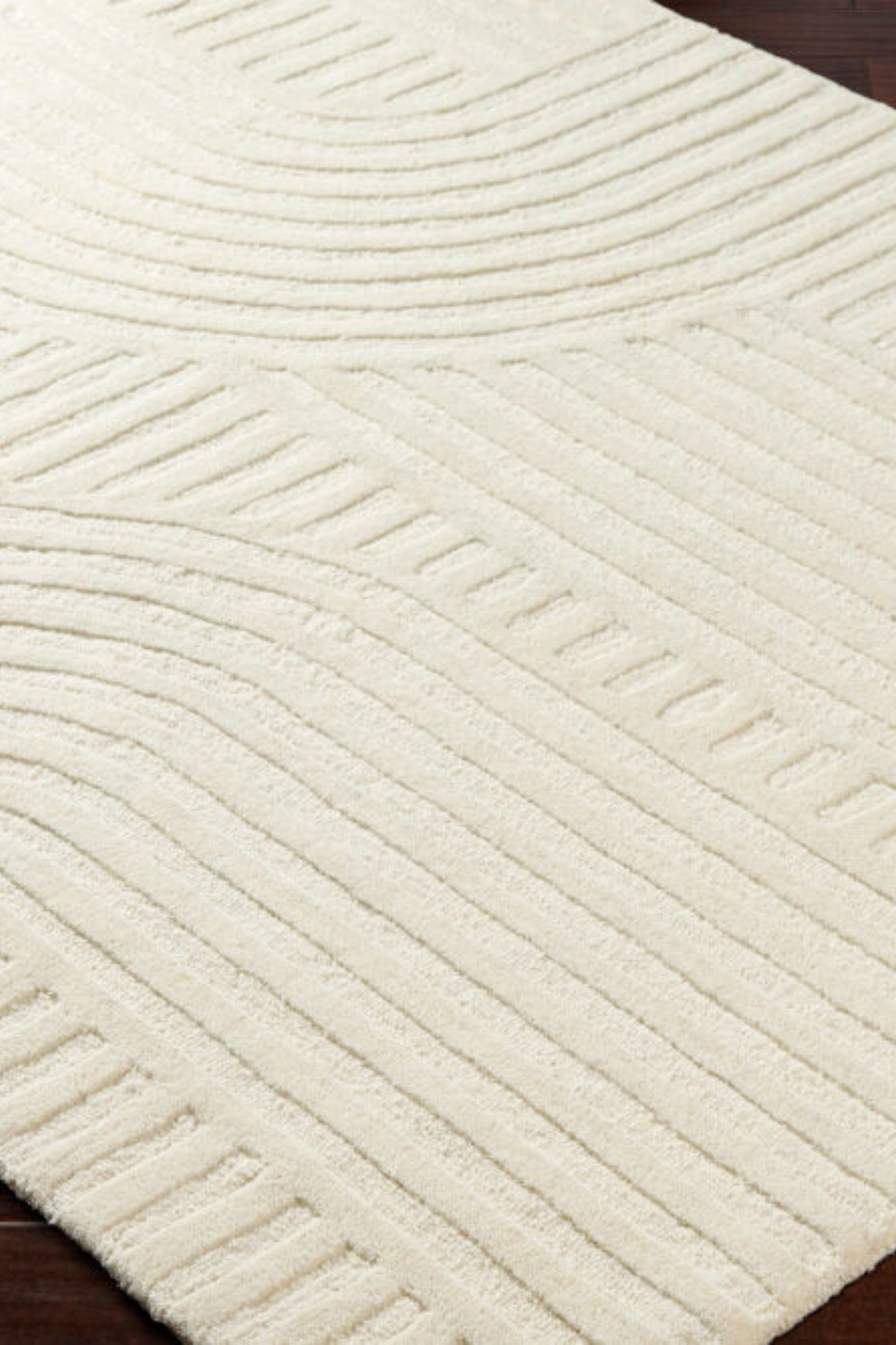 District Loom Modern hand knotted Rug Brook Ivory