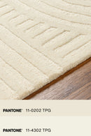 District Loom Modern hand knotted Rug Brook Ivory