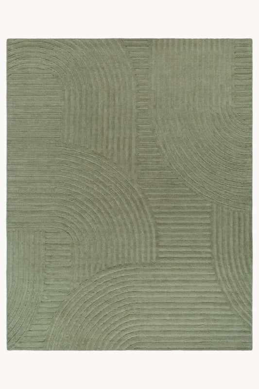 District Loom Modern hand knotted Rug Brook Sage