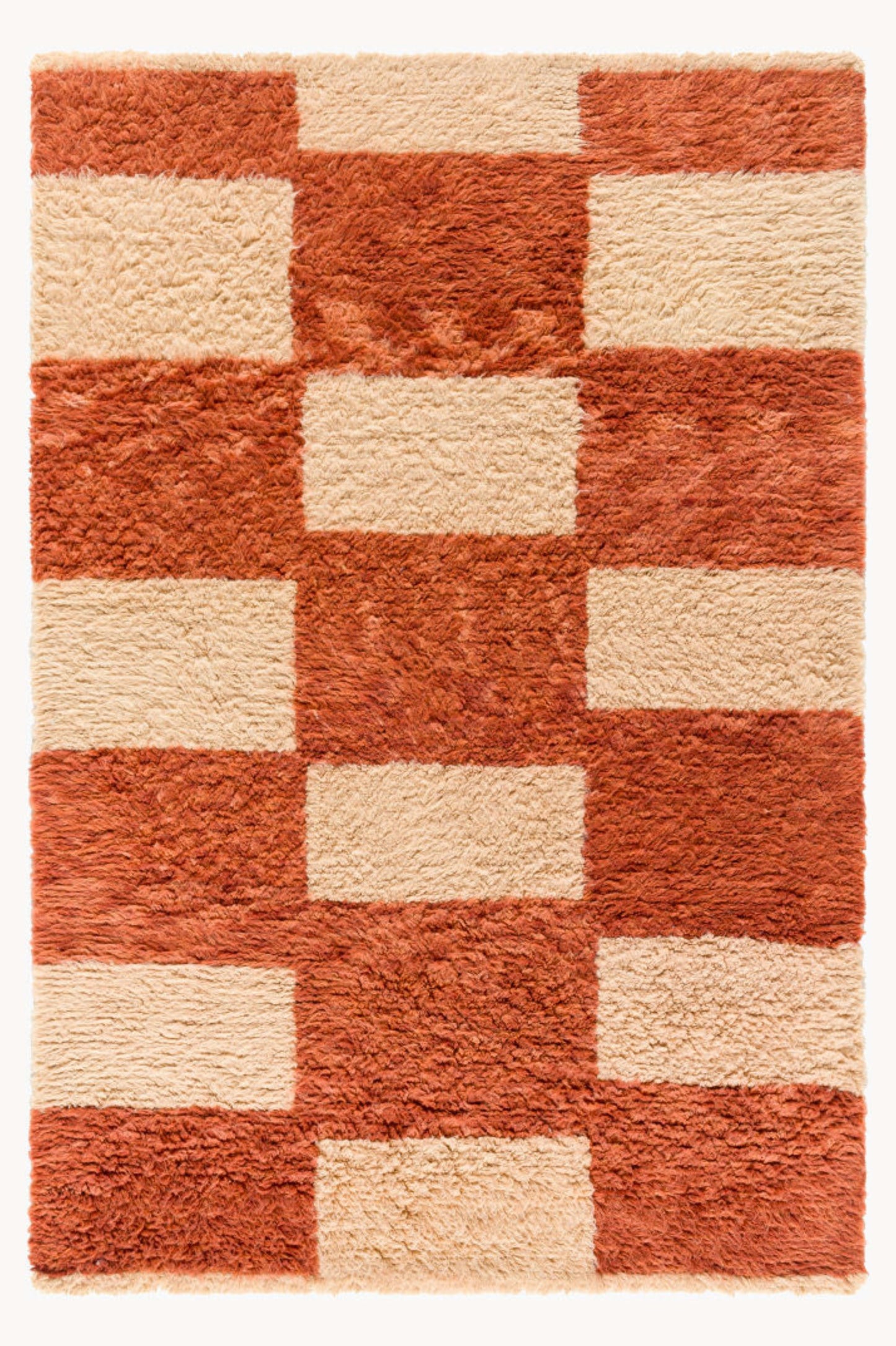 District Loom Modern hand knotted Moroccan Beni Ourain rug 006