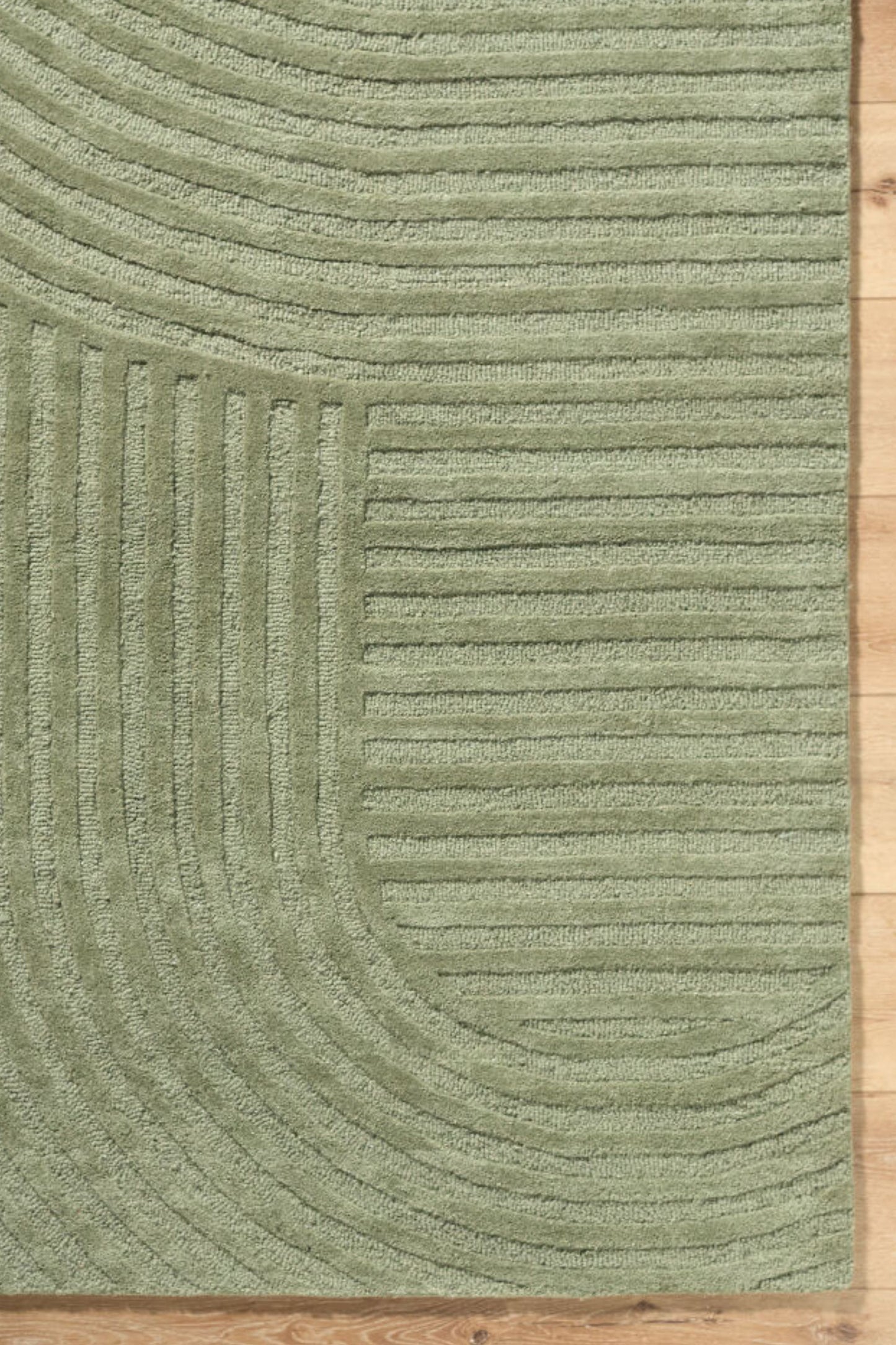 District Loom Modern hand knotted Rug Brook Sage