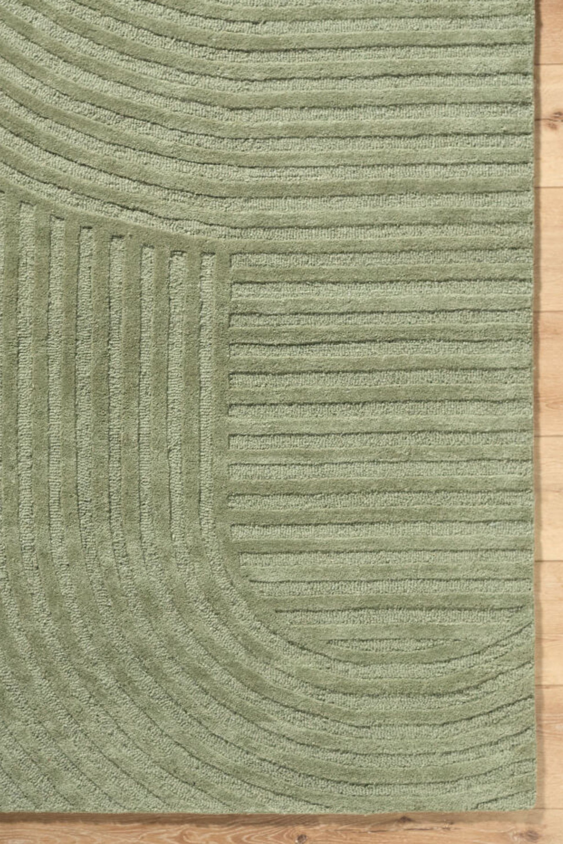 District Loom Modern hand knotted Rug Brook Sage