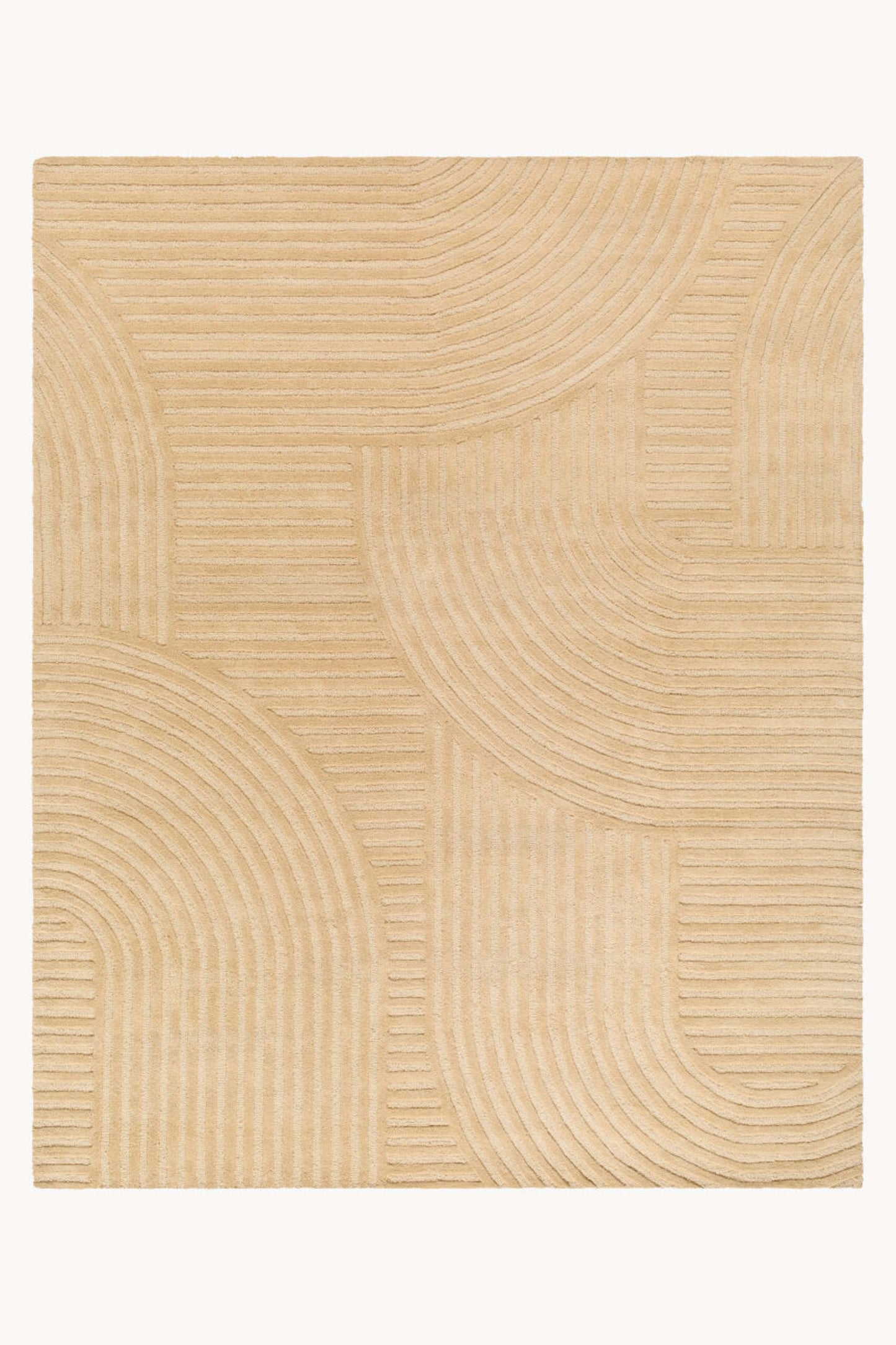 District Loom Modern hand knotted Rug Brook Camel