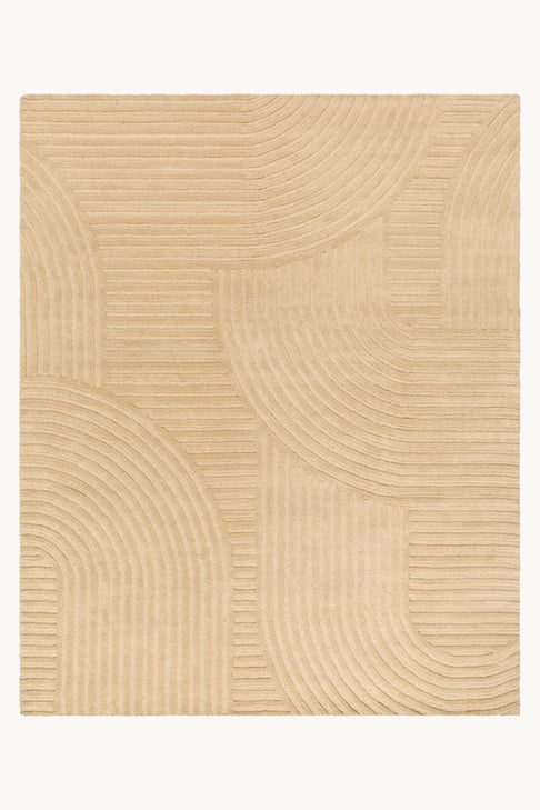 District Loom Modern hand knotted Rug Brook Camel