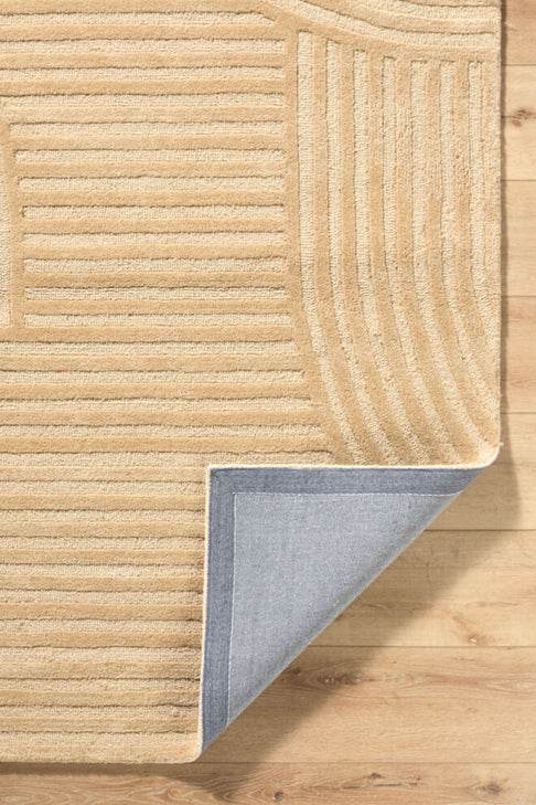 District Loom Modern hand knotted Rug Brook Camel