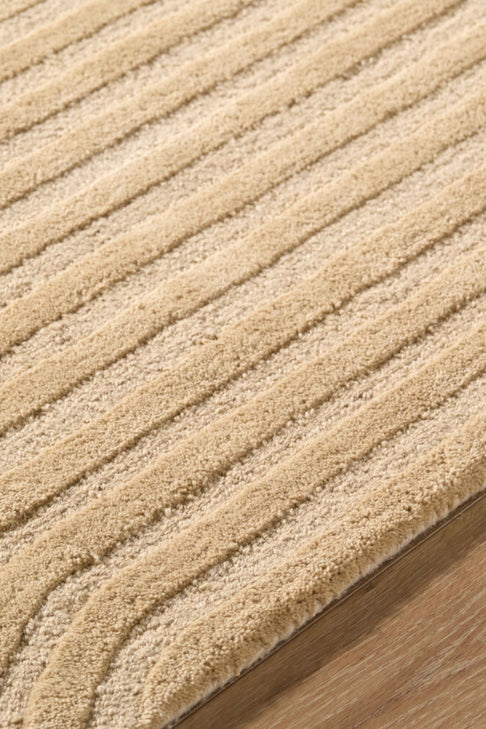 District Loom Modern hand knotted Rug Brook Camel