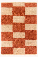 District Loom Modern hand knotted Moroccan Beni Ourain rug 006