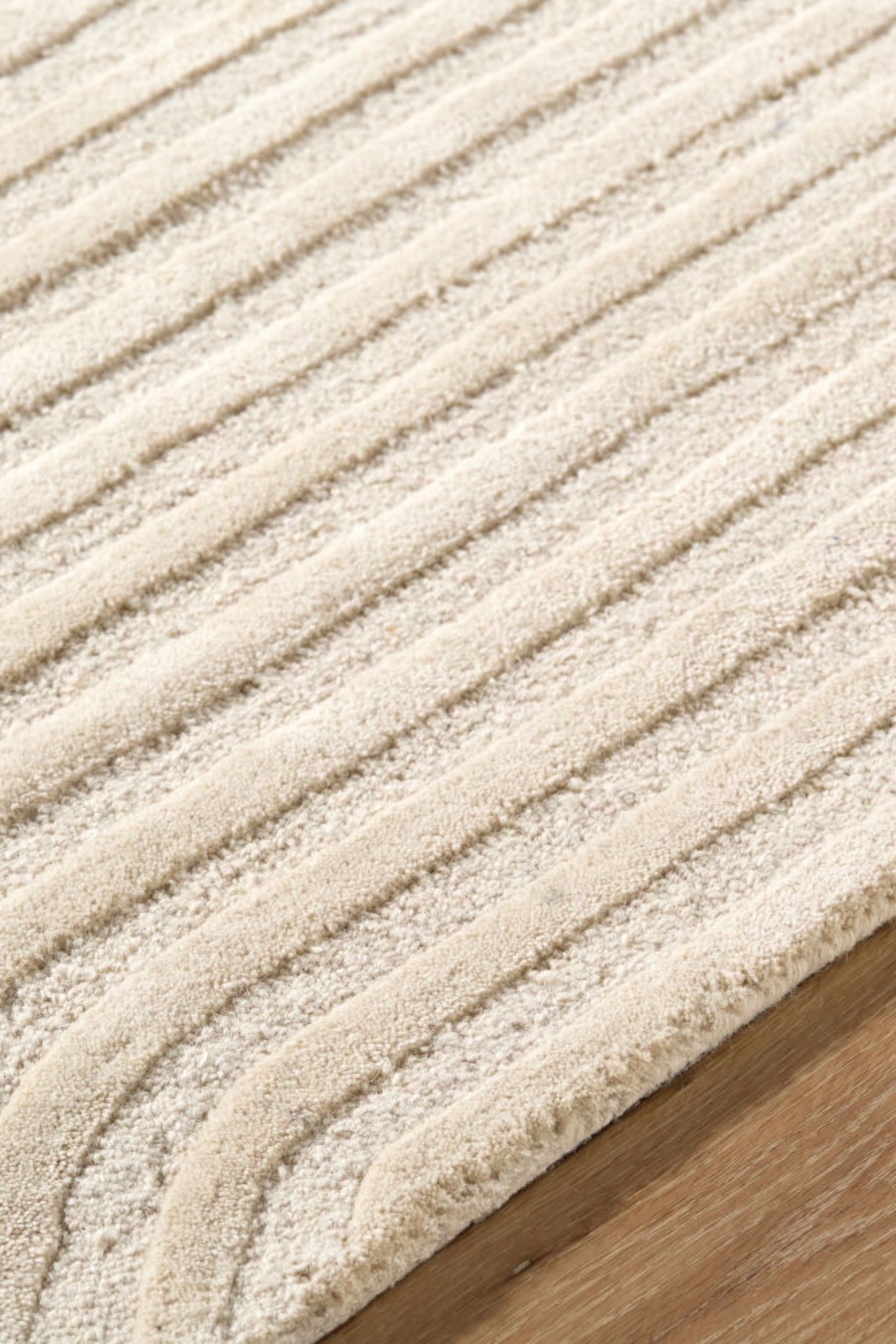 District Loom Modern hand knotted Rug Brook Beige