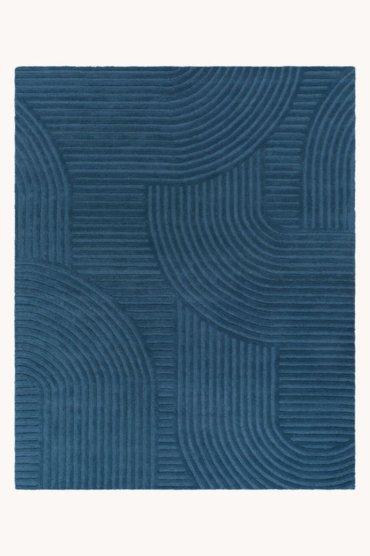 District Loom Modern hand tufted Rug Brook Midnight