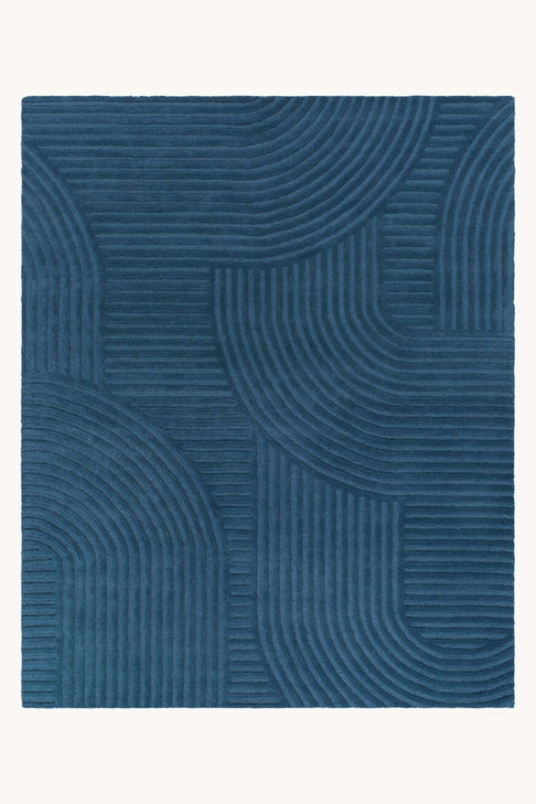 District Loom Modern hand tufted Rug Brook Midnight