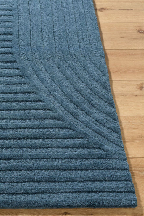 District Loom Modern hand tufted Rug Brook Midnight