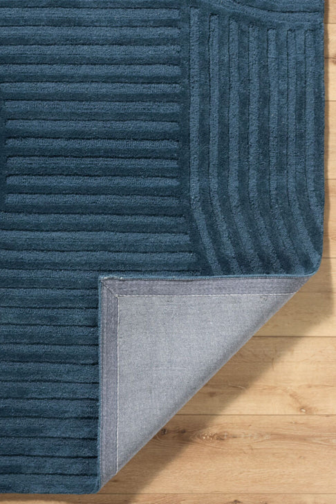 District Loom Modern hand tufted Rug Brook Midnight