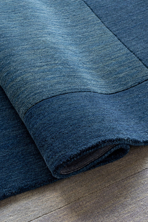 District Loom Modern hand loomed rug Finn Navy