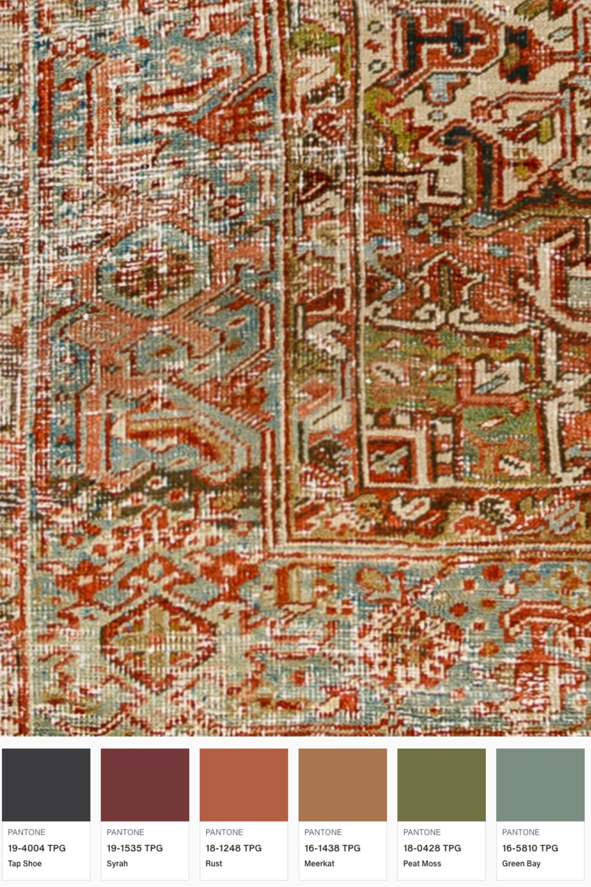 District Loom Antique Area rug Thea