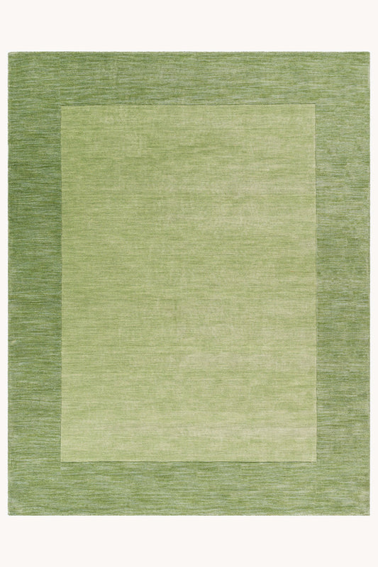 District Loom Modern hand loomed rug Finn Green