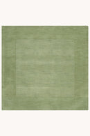 District Loom Modern hand loomed rug Finn Green