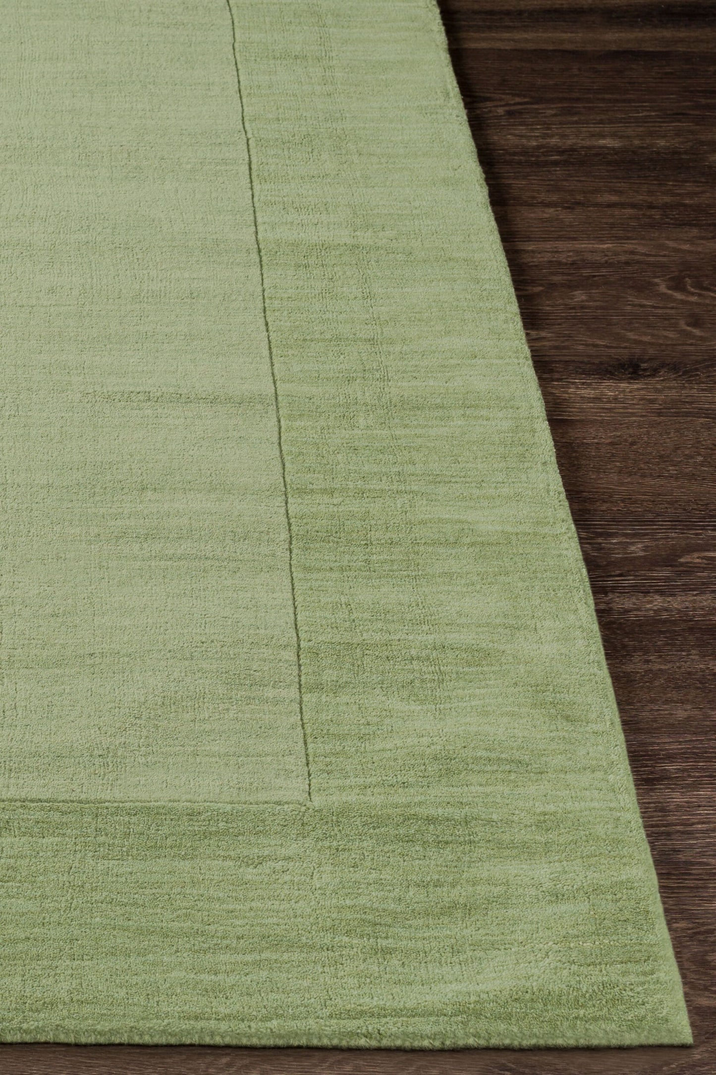 District Loom Modern hand loomed rug Finn Green
