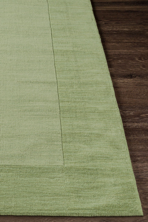 District Loom Modern hand loomed rug Finn Green