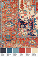 District Loom Antique Persian Heriz Serapi area rug Rowen