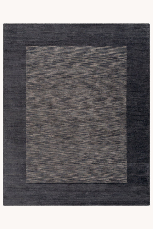 District Loom Modern hand loomed rug Finn Charcoal