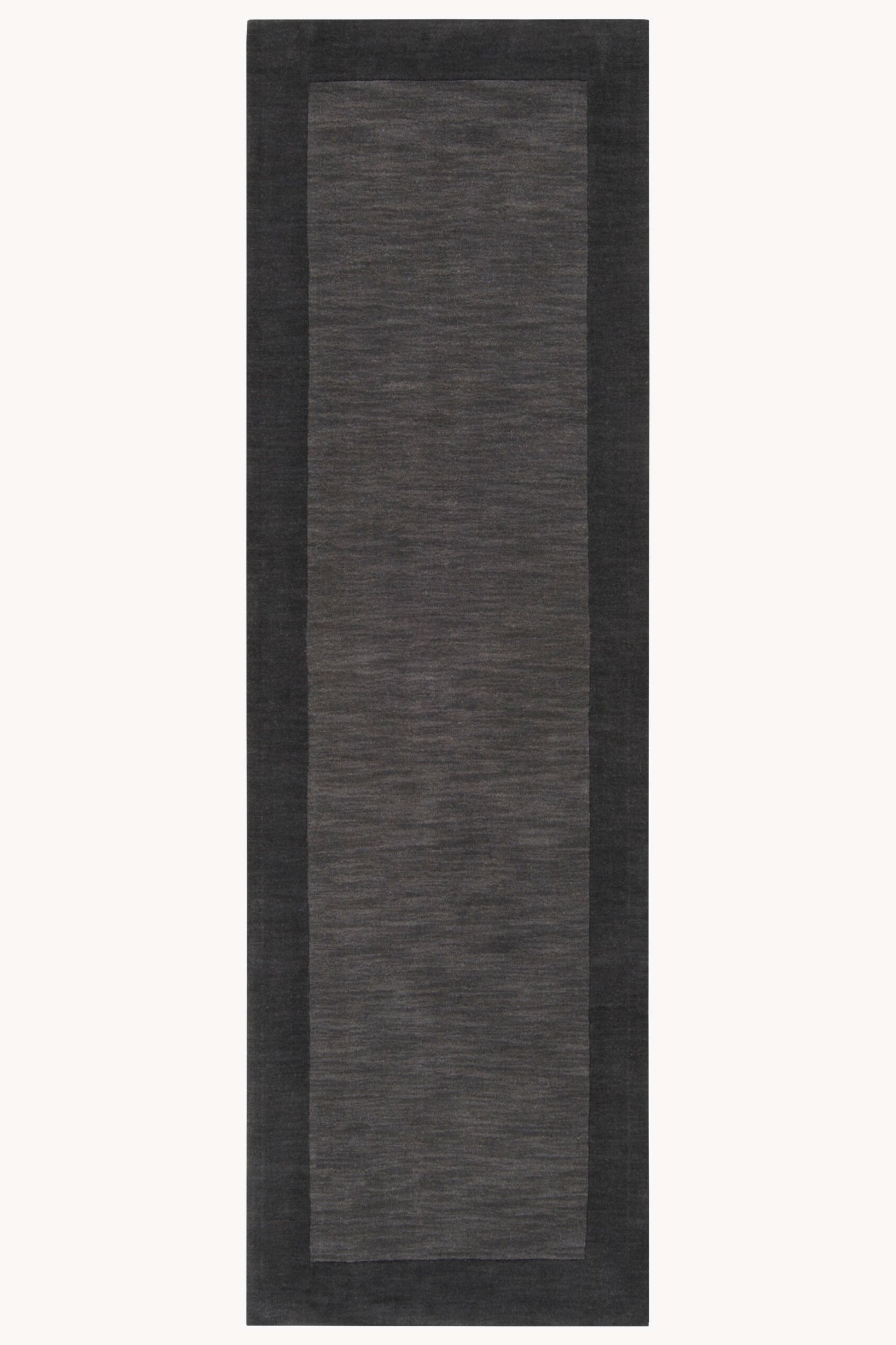 District Loom Modern hand loomed rug Finn Charcoal