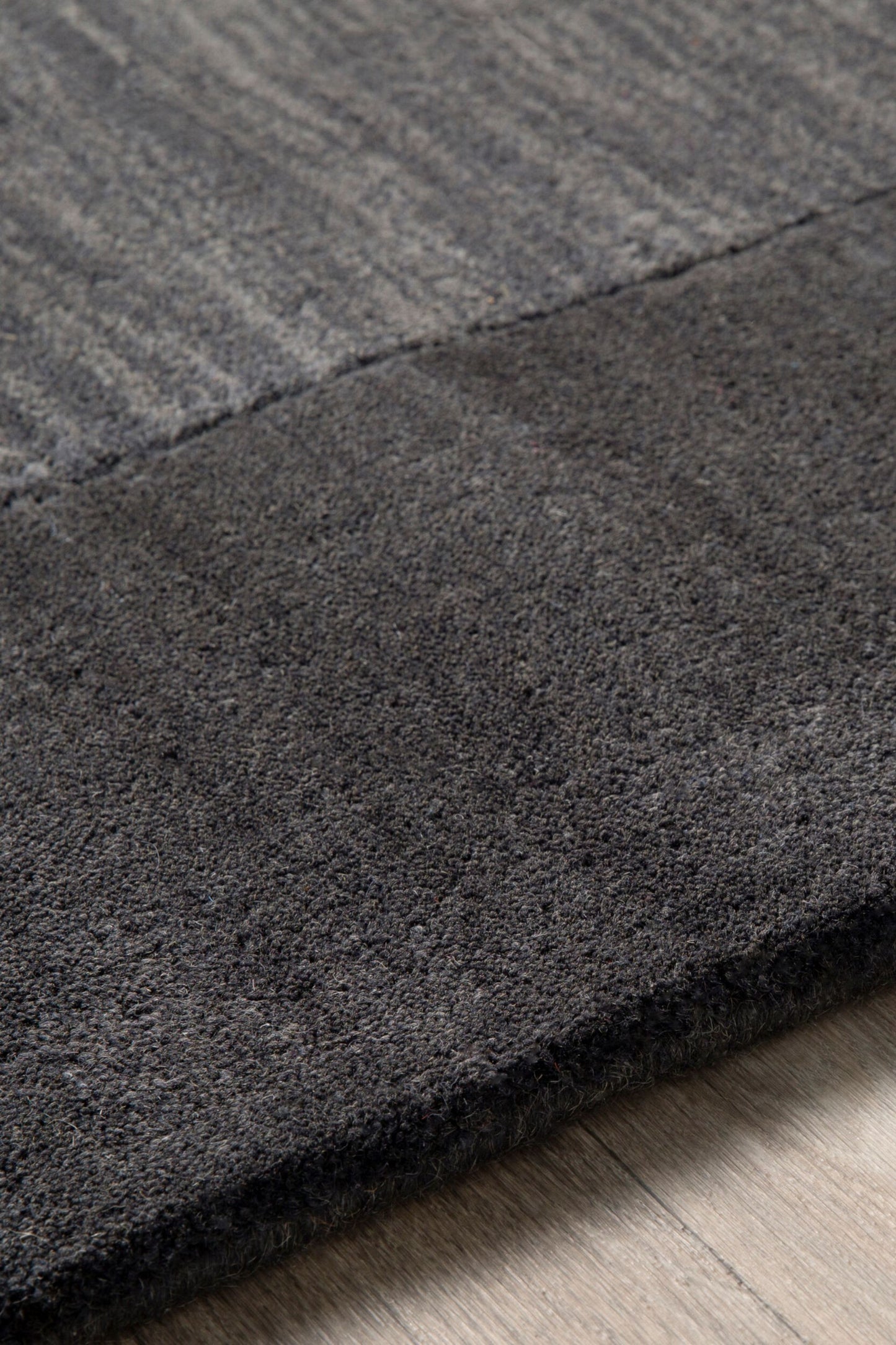 District Loom Modern hand loomed rug Finn Charcoal