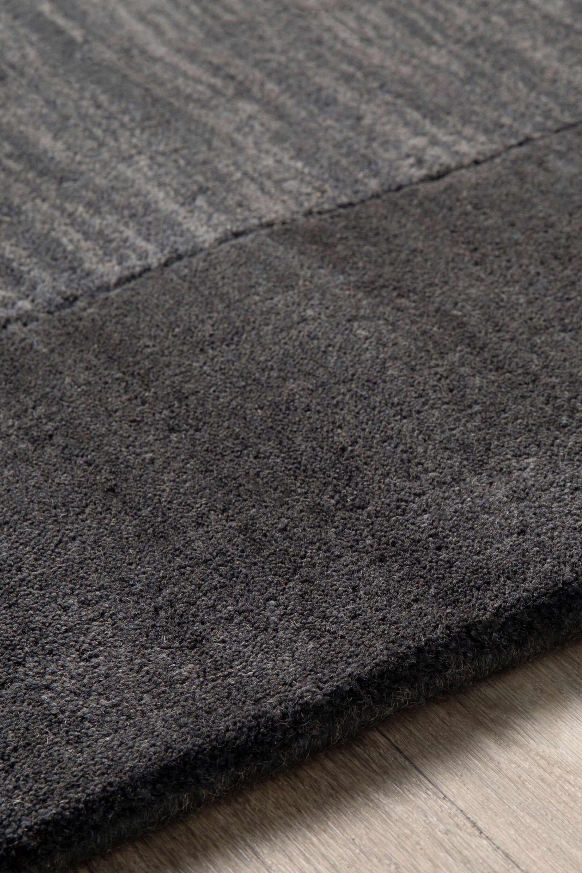 District Loom Modern hand loomed rug Finn Charcoal