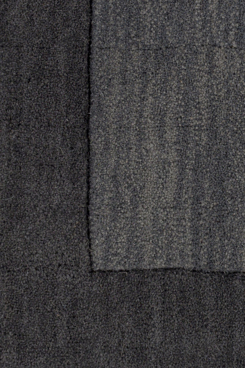 District Loom Modern hand loomed rug Finn Charcoal