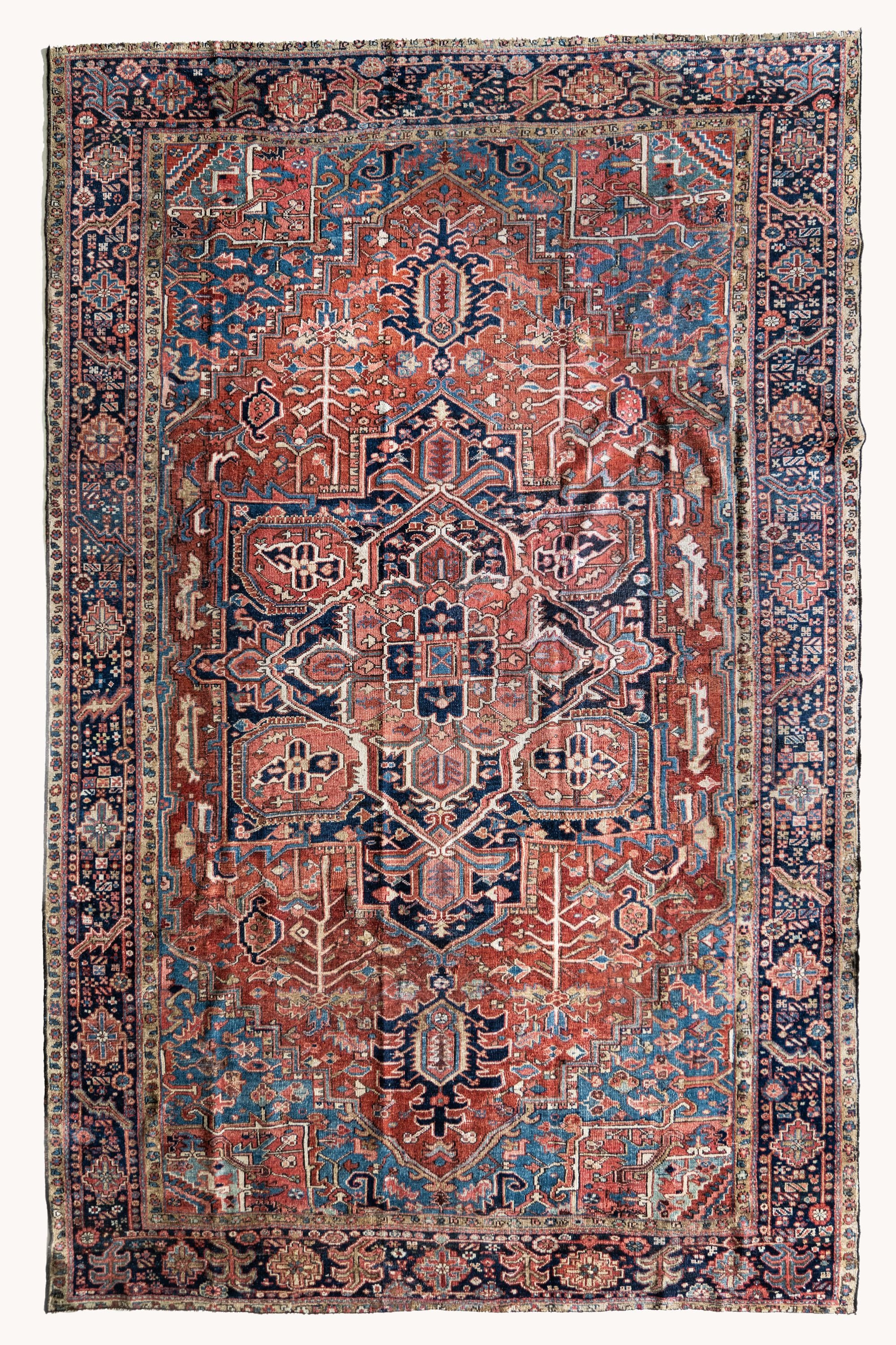 District Loom Vintage Bakhtiari Area Rug Leonora 
