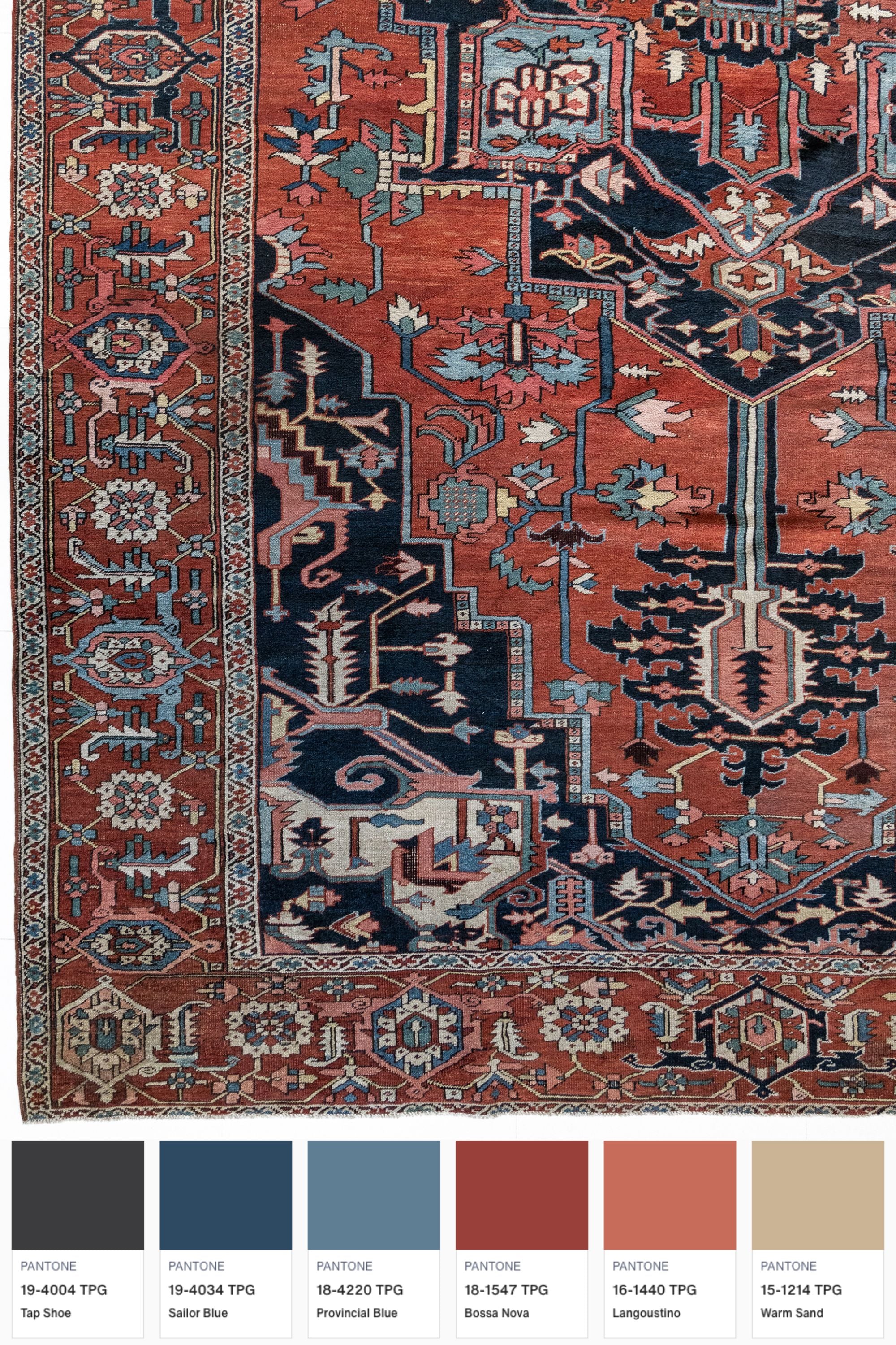 District Loom Vintage Serapi Area Rug Jolie