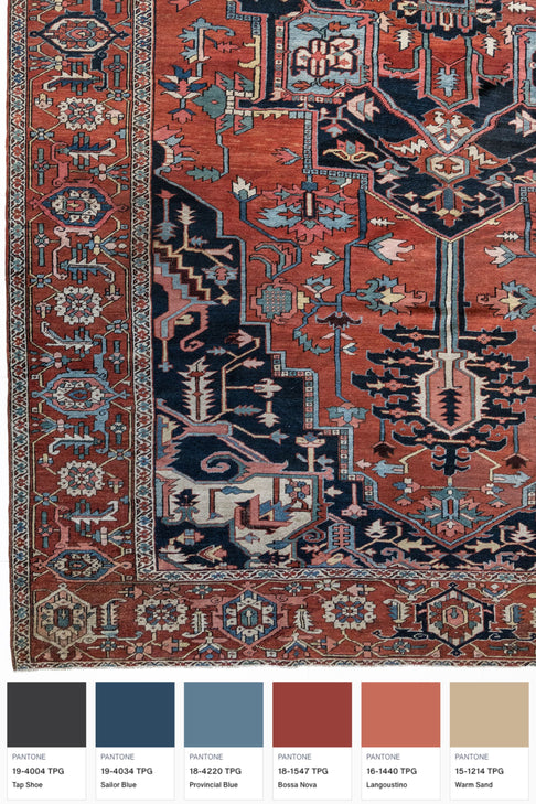 District Loom Vintage Serapi Area Rug Jolie