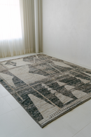District Loom Modern hand knotted Afghan Tulu area rug made to order